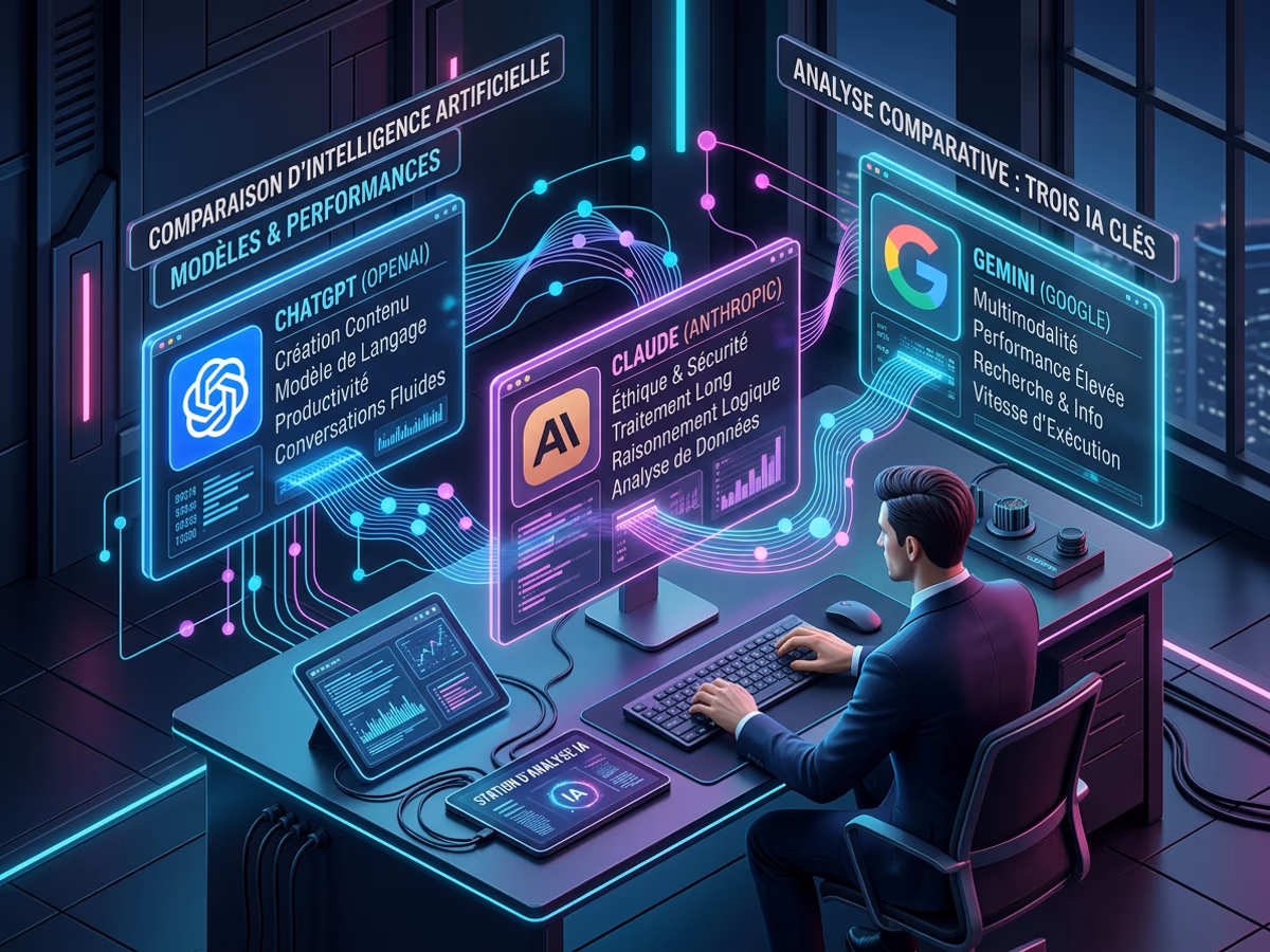 ChatGPT vs Claude vs Gemini : quel IA choisir pour vos prompts en 2026 ?
