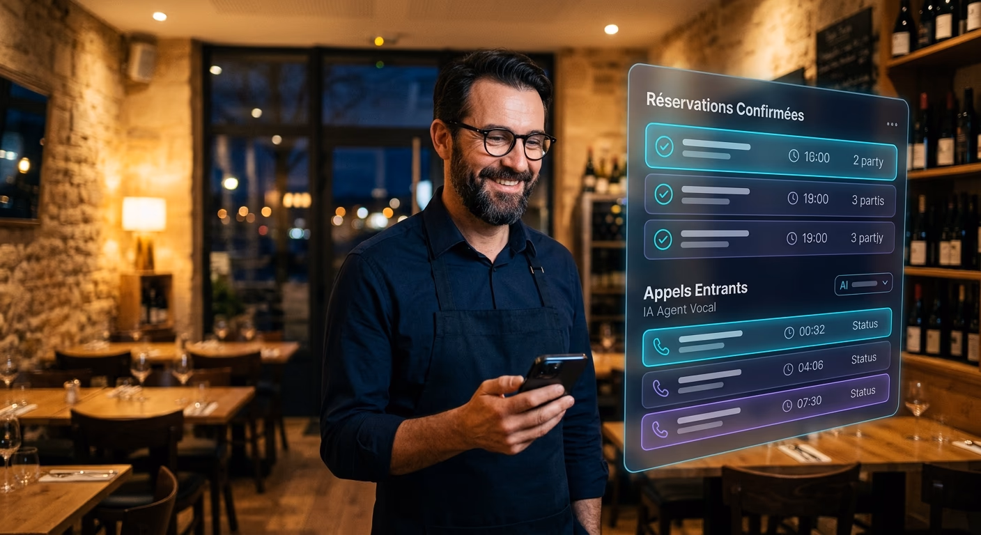 IA pour Restaurateur : Automatiser Réservations et Appels Manqués