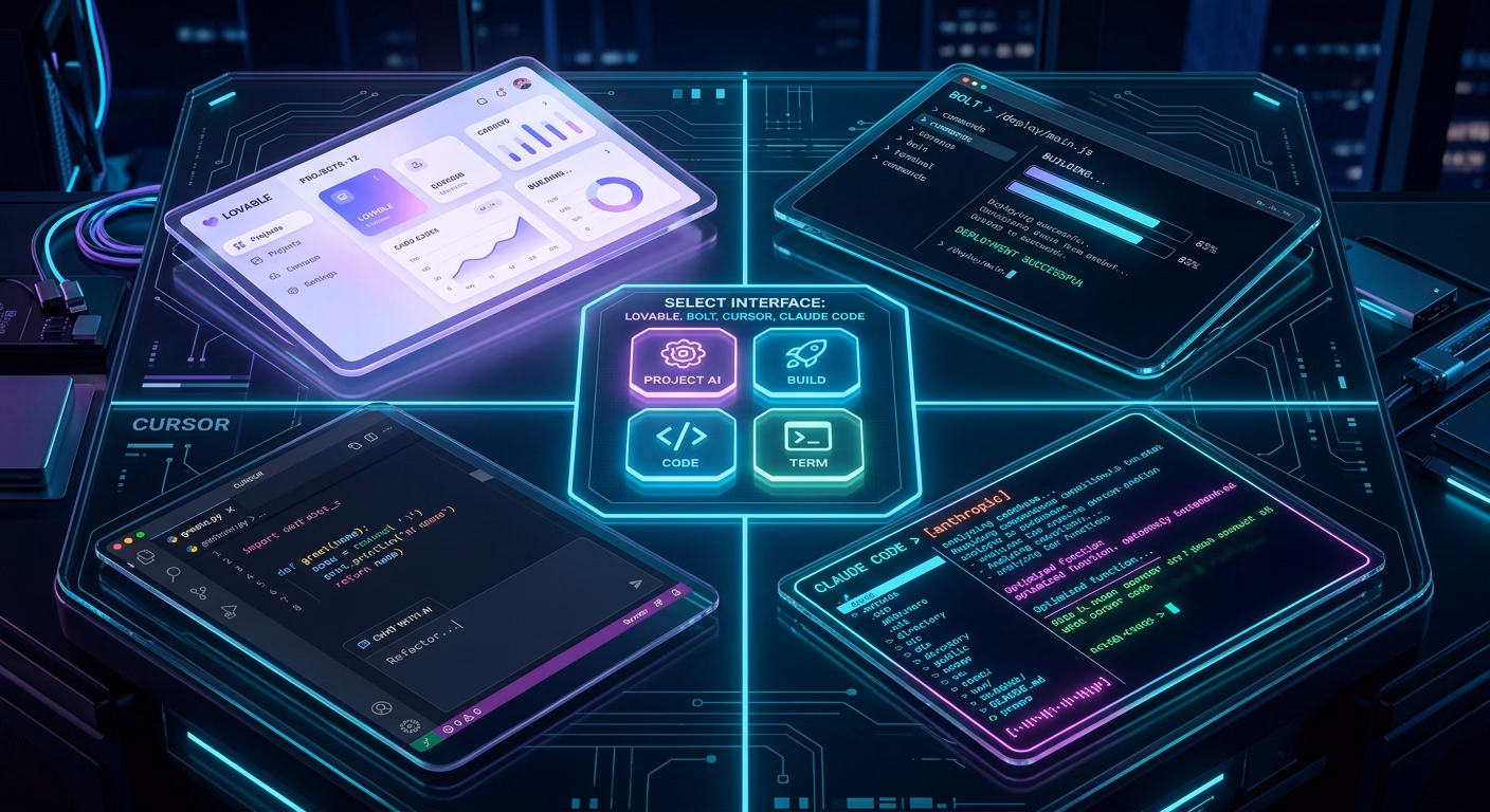 Lovable, Bolt, Cursor, Claude Code : quel outil pour créer votre application en 2026 ?