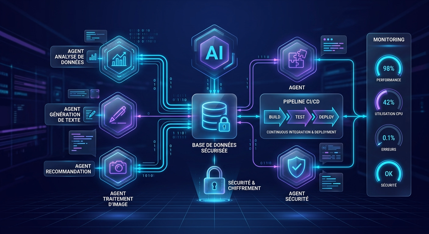 Illustration du concept - Formation Sécuriser, Orchestrer et Faire Grandir ses Agents IA