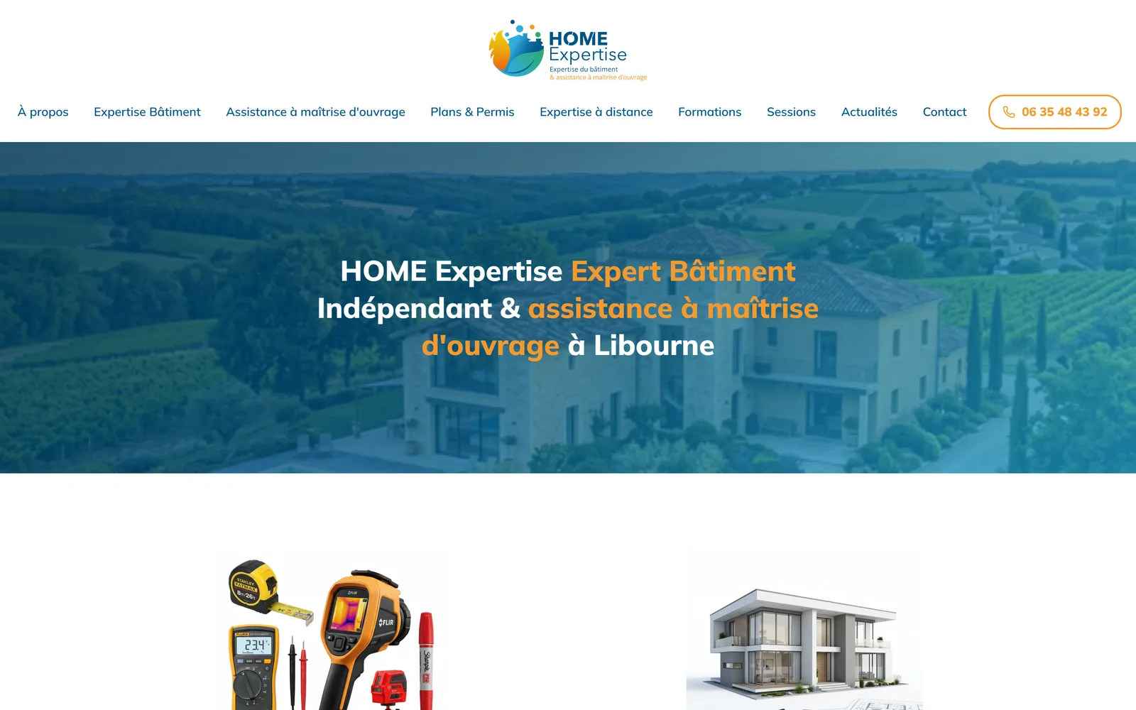 Home Expertise : Expertise bâtiment · Indépendant