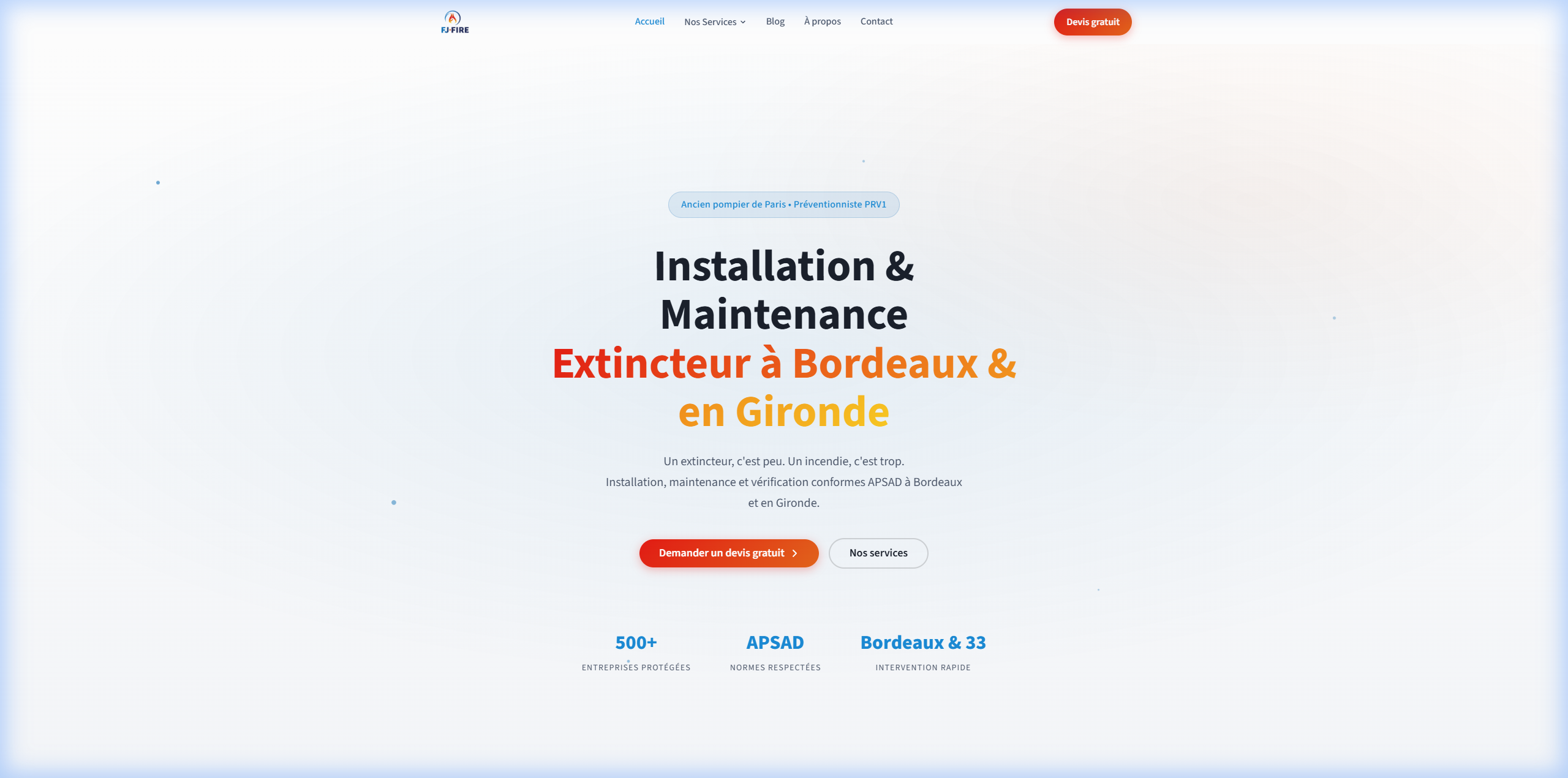 Site Web FJ Fire